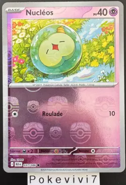 Carte Pokemon NUCLEOS 037/086 REVERSE MASTERBALL EV10.5 BLK FR NEUF - Image 1