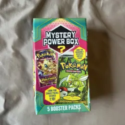 2022 Walmart Pokemon Mystery Power Box Factory Sealed, contains 5 packs - Image 1