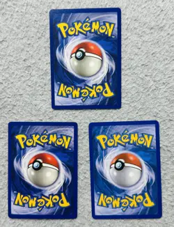 LOT Of 3 Pokemon Trading Cards Omanyte Frisllish Psyduck MP-LP - Image 2
