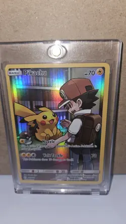 Pokemon card TCG Pikachu Sun & Moon - Cosmic Eclipse 241/236 Holo Secret Rare NM - Image 1