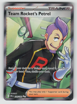 Team Rocket's Petrel Pokemon Destined Rivals 226/182 Full Art Ultra Rare NM - Image 1