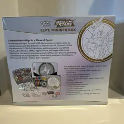 Pokemon TCG: Sword & Shield Brilliant Stars ETB (Elite Trainer Box) -CUT ON BACK - Image 3