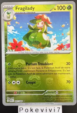 Carte Pokemon FRAGILADY 007/086 REVERSE MASTERBALL EV10.5 BLK FR NEUF - Image 1