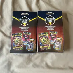 Pokemon Mystery Hanger Box MJ Holding 2 Booster Packs Vintage Packs 728192536908 - Image 2