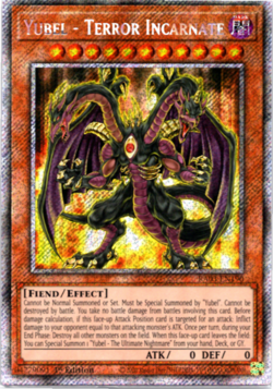 Yubel - Terror Incarnate - RA03 EN190 Platinum Secret Rare 1st Edition - Yugioh - Image 1