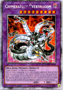 Chimeratech Overdragon RA03-EN166 - Platinum Secret Rare - 1st Edition - Yugioh - Image 1