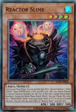 EGS1-EN020 REACTOR SLIME SUPER RARE UNLIMITED EDITION YuGiOh CARD - Image 1