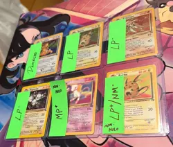 Fossil Pokemon Lot Of 6 Cards Dragonite, Raichu, Kabutops, Magneton Holos & MORE - Image 2