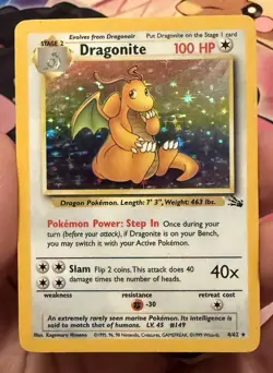 Fossil Pokemon Lot Of 6 Cards Dragonite, Raichu, Kabutops, Magneton Holos & MORE - Image 3