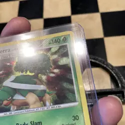 Pokemon Card Torterra 17/130 Diamond & Pearl Holo Played With A Swirl 🍃 - Image 3