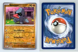 Nosepass #107/197 SV Obsidian Flames Reverse Holo Common Pokemon 2023 TCG Card - Image 1