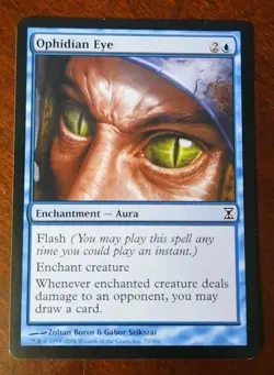 EX Ophidian Eye Time Spiral Magic Gathering MtG LP TSP Enchantment Card Draw - Image 1