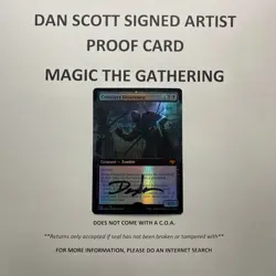 Cemetery Desecrator Card Signed By Dan Scott MTG Artist Proof - Image 5