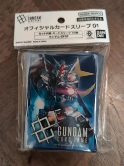 Gundam TCG Official Card Sleeves - Gundam / EFSF - 70 Sleeves NEW SEALED - Image 1