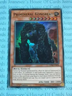 Primineral Kongreat CHIM-EN024 Super Rare Yu-Gi-Oh Card 1st Edition New - Image 1