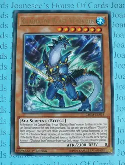 Gladiator Beast Vespasius CHIM-EN013 Silver Rare Yu-Gi-Oh Card 1st Edition New - Image 1