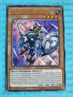 Gladiator Beast Attorix CHIM-EN012 Silver Rare Yu-Gi-Oh Card 1st Edition New - Image 1