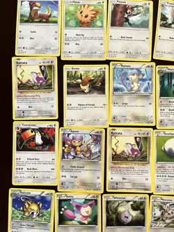 Pokemon Trading Card Lot Normal Eevee Chansey Meowth Fearow Trumbeak Skitty Togi - Image 5