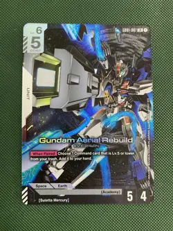 GD01-067 Gundam Aerial Rebuild LR Gundam TCG Card Game Foil - Image 1