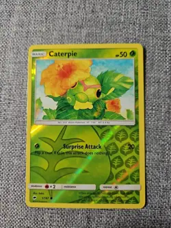 Caterpie 1/147 Reverse Holo Burning Shadows Pokemon Card TCG (NMINT) 2017 - Image 1