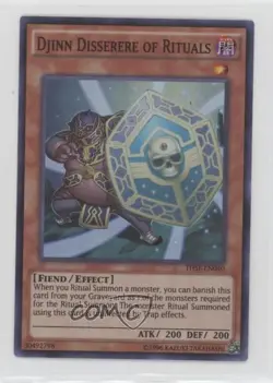 Super Rare - Djinn Disserere of Rituals Unlimited YuGiOh The Secret Forces 00ah - Image 1