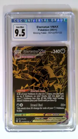 Pokemon Card Eternatus Vmax (Black and Gold) SV122 Shining Fates CGC 9.5 - Image 1