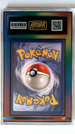 Pokemon Card Charmander Base Set Graded Ambr 8.5 Rainbow Matte - Image 2