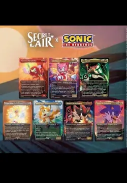 Secret Lair x Sonic: Friends & Foes Foil Rainbow 🌈SEALED!! MTG In Hand - Image 3