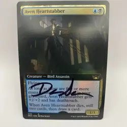 WIZARDS OF THE COAST Aven Heartstabber Signed By Dan Scott MTG Artist Proof - Image 1