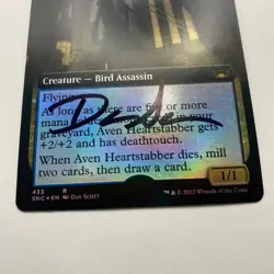 WIZARDS OF THE COAST Aven Heartstabber Signed By Dan Scott MTG Artist Proof - Image 4