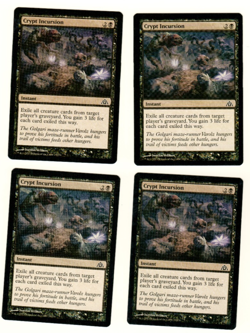Set Of 4 Crypt Incursion Dragons Maze #23 Magic The Gathering Playset - Image 1