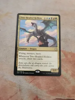 Two-Headed Hellkite Commander Dominaria United MTG NM - Image 1