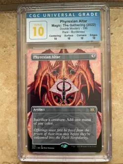 MtG - Phyrexian Altar (Borderless) - Double Masters (2x2) - CGC Perfect 10! - Image 1