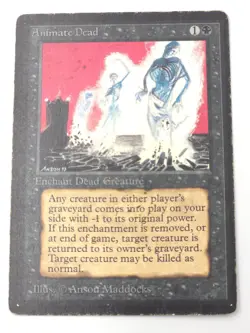 Magic: the Gathering - Animate Dead - Beta - Hevy play +2 Others - Image 2