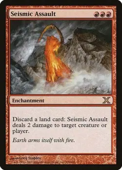 Magic The Gathering MTG SEISMIC ASSAULT 10th Edition NM Near Mint - Image 1