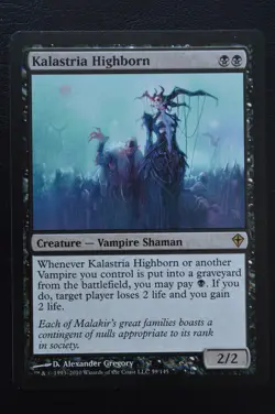 Magic The Gathering MTG KALASTRIA HIGHBORN Worldwake LP Lightly Played - Image 1