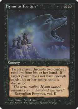 Magic The Gathering MTG HYMN TO TOURACH (WOLF) Fallen Empires NM Near Mint - Image 1
