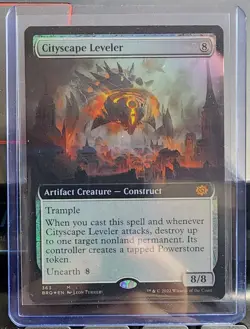 Magic: The Gathering Cityscape Leveler Mythic The Brothers' War #363 Foil NM-M - Image 1