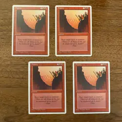 4x Fissure NM+ NEVER PLAYED MTG Fourth 4th Ed. Magic x4 FREE SHIPPING - Image 1