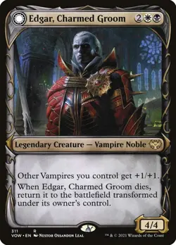 1 x Edgar, Charmed Groom Showcase Foil VOW NM MTG - Image 3