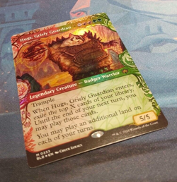 Hugs, Grisly Guardian FOIL (Showcase) - Bloomburrow - Mythic - NM (see pics) - Image 3