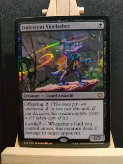 Iridescent Vinelasher FOIL - Bloomburrow - Rare - NM (see pics) - Image 1