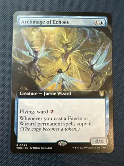 MTG Archmage of Echoes (Extended Art) - Commander: Wilds of Eldraine (WOC) NM - Image 1