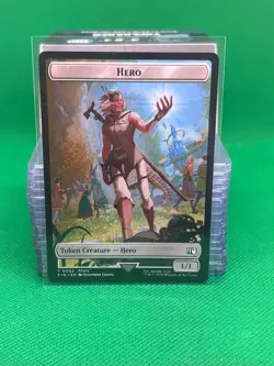 Knight 10 / Hero 2 Final Fantasy Token (FIN) MTG Regular NM - Image 1