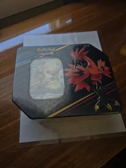 Pokemon TCG Crown Zenith Zapdos Tin 5 Packs sealed. (Untempered) - Image 1