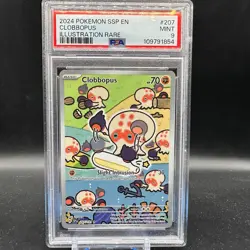 CLOBBOPUS PSA 9 2024 POKEMON SSP EN-SURGING SPARKS ILLUSTRATION RARE #207 - Image 1