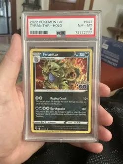 Pokemon 2022 Tyranitar-Holo Pokemon Go Psa 8 🔥🔥🔥 - Image 1
