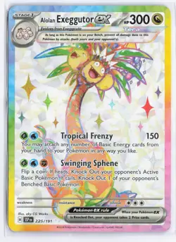 ALOLAN EXEGGUTOR EX 225/191 SURGING SPARKS POKEMON (FULL ART, HP) - Image 1