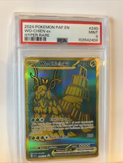 2024 POKEMON PAF EN-PALDEAN FATES HYPER RARE #240 WO-CHIEN EX PSA 9 - Image 1