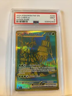 2024 POKEMON PAF EN-PALDEAN FATES HYPER RARE #240 WO-CHIEN EX PSA 9 - Image 2